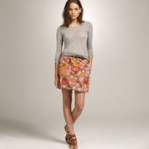 J. Crew Poppy Water Floral Bubble Skirt